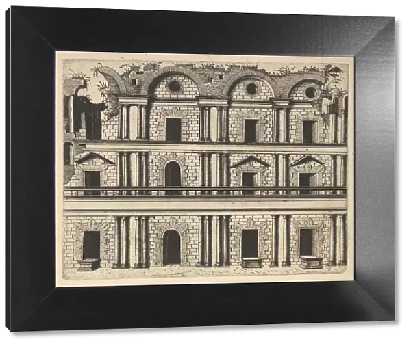 Ruin of a Palace Facade [Palatium M. Agrippa] from the series Ruinarum variarum