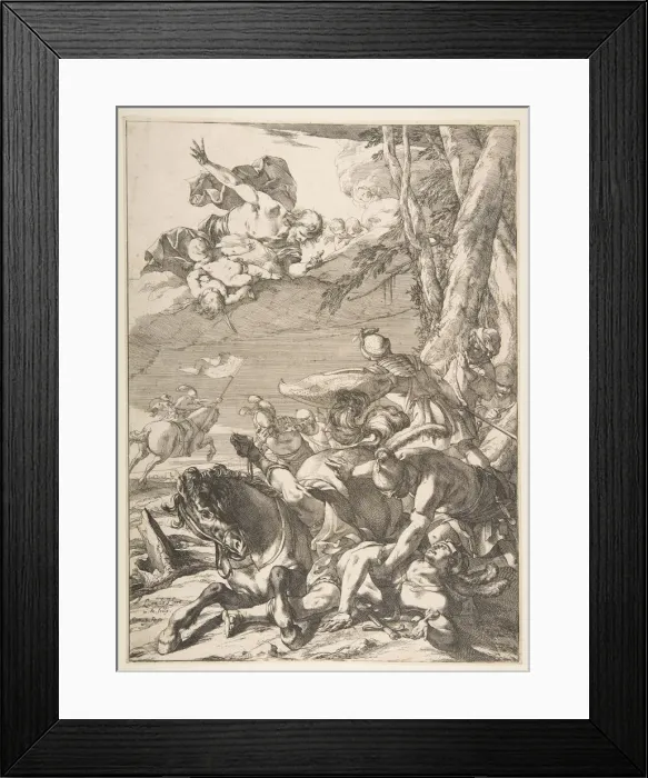 Framed Print : Conversion of St. Paul, ca. 1637. Creator: Laurent de la Hyre Framed Print : Conversion of St. Paul, ca. 1637. Creator: Laurent de la Hyre
