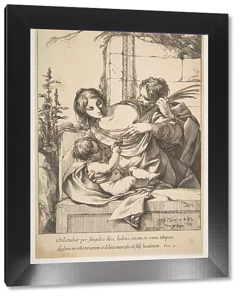 Holy Family with Palm, 1639. Creator: Laurent de la Hyre