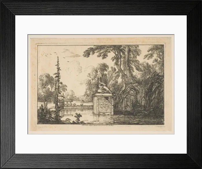 Framed Print : The Pond, 1640. Creator: Laurent de la Hyre Framed Print : The Pond, 1640. Creator: Laurent de la Hyre