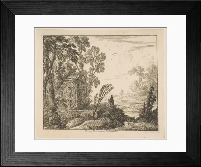 Framed Print : The Sarcophagus, 1640. Creator: Laurent de la Hyre Framed Print : The Sarcophagus, 1640. Creator: Laurent de la Hyre