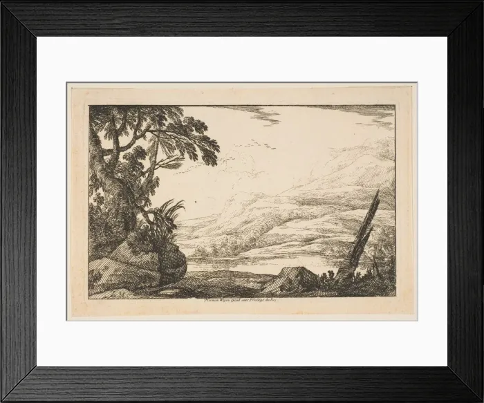 Framed Print : Clump of Trees, 1640. Creator: Laurent de la Hyre Framed Print : Clump of Trees, 1640. Creator: Laurent de la Hyre