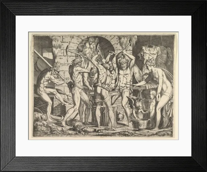 Framed Print : Venus in Vulcans Forge, 1546-47. Creator: Leon Davent Framed Print : Venus in Vulcans Forge, 1546-47. Creator: Leon Davent