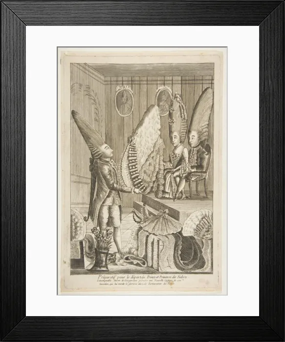 Framed Print : Preparatif pour le depart du Prince et Princesse des Nabots
