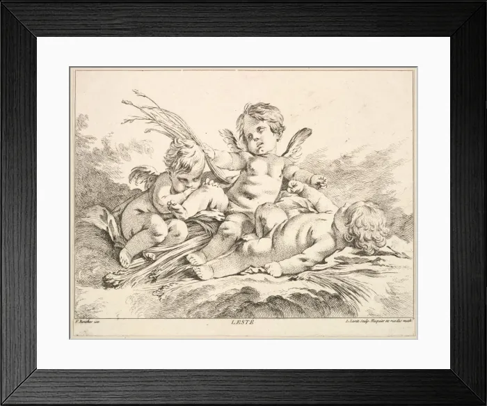 Framed Print : Summer. Creator: Louis Felix de la Rue Framed Print : Summer. Creator: Louis Felix de la Rue