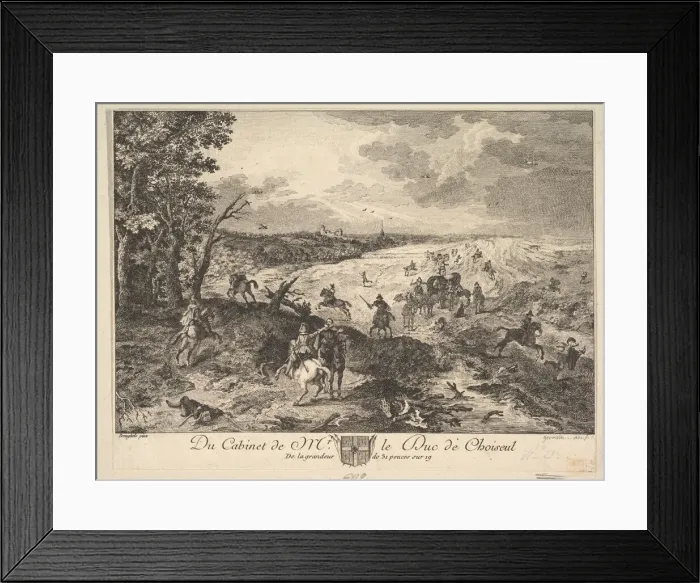 Framed Print : Robbery on a Road after a painting in the collection of the Duc de Choiseul, 1771 Framed Print : Robbery on a Road after a painting in the collection of the Duc de Choiseul, 1771