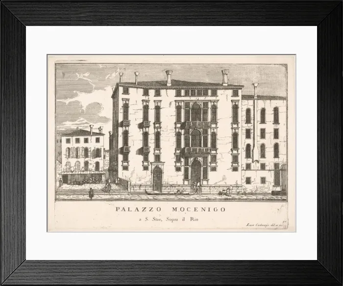 Framed Print : Plate 91: View of the Mocenigo Palace in Campo San Stae, Venice, 1703 Framed Print : Plate 91: View of the Mocenigo Palace in Campo San Stae, Venice, 1703