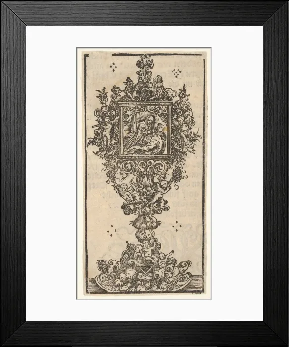 Framed Print : Reliquary with a Pieta, from the Large Series of Wittenberg Reliquaries, 1509 Framed Print : Reliquary with a Pieta, from the Large Series of Wittenberg Reliquaries, 1509