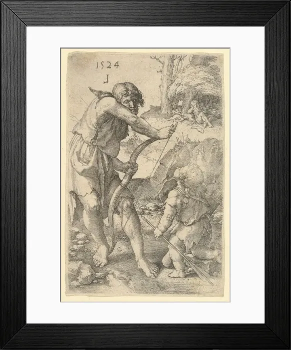 Framed Print : Lamech and Cain, 1524. Creator: Lucas van Leyden Framed Print : Lamech and Cain, 1524. Creator: Lucas van Leyden