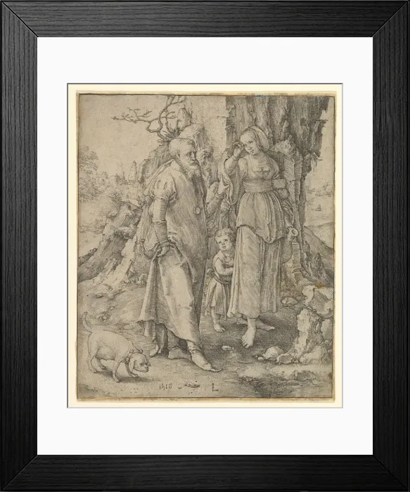 Framed Print : Abraham Sending Away Hagar, 1516. Creator: Lucas van Leyden Framed Print : Abraham Sending Away Hagar, 1516. Creator: Lucas van Leyden