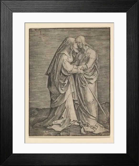Framed Print : The Visitation, ca. 1516. Creator: Lucas van Leyden Framed Print : The Visitation, ca. 1516. Creator: Lucas van Leyden