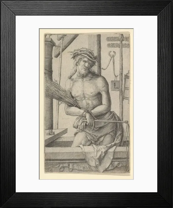 Framed Print : Christ as the Man of Sorrows with the Instruments of the Passion. 1517 Framed Print : Christ as the Man of Sorrows with the Instruments of the Passion. 1517