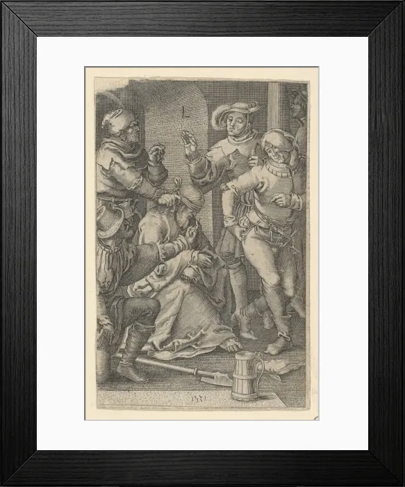 Framed Print : Mocking of Christ (copy). n. d. Creator: Unknown Framed Print : Mocking of Christ (copy). n. d. Creator: Unknown
