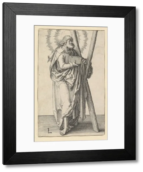 Framed Print : St. Andrew, ca. 1510. Creator: Lucas van Leyden