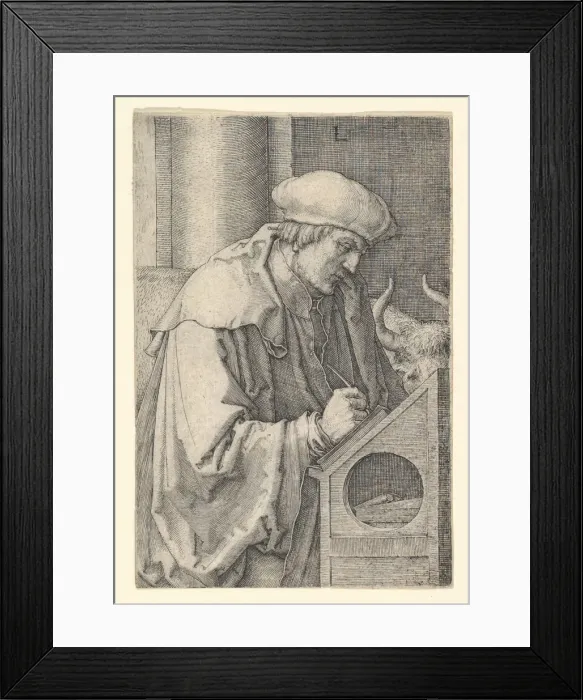 Framed Print : St. Luke, 1518. Creator: Lucas van Leyden