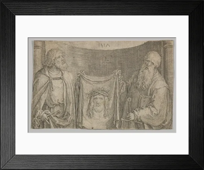 Framed Print : Sts. Peter and Paul With the Vernicle, 1517. Creator: Lucas van Leyden Framed Print : Sts. Peter and Paul With the Vernicle, 1517. Creator: Lucas van Leyden