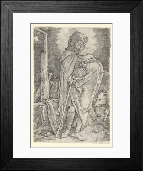 Framed Print : St. Anthony, ca. 1521. Creator: Lucas van Leyden Framed Print : St. Anthony, ca. 1521. Creator: Lucas van Leyden