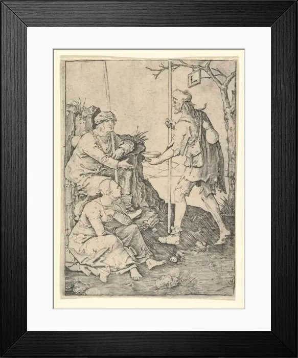 Framed Print : The Beggars, ca. 1509. Creator: Lucas van Leyden Framed Print : The Beggars, ca. 1509. Creator: Lucas van Leyden