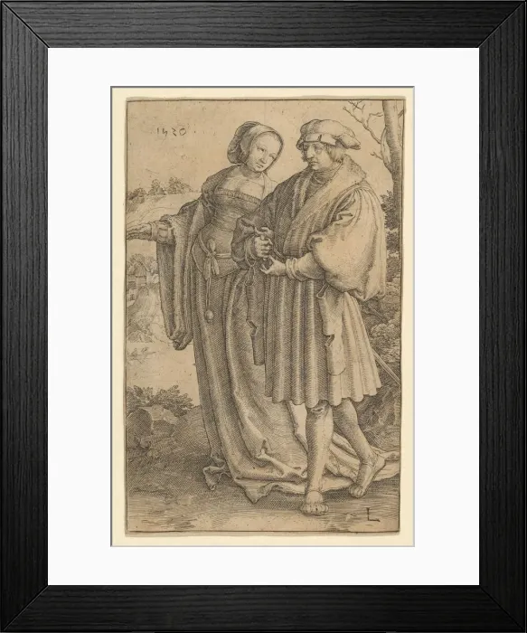 Framed Print : The Promenade, 1520. Creator: Lucas van Leyden