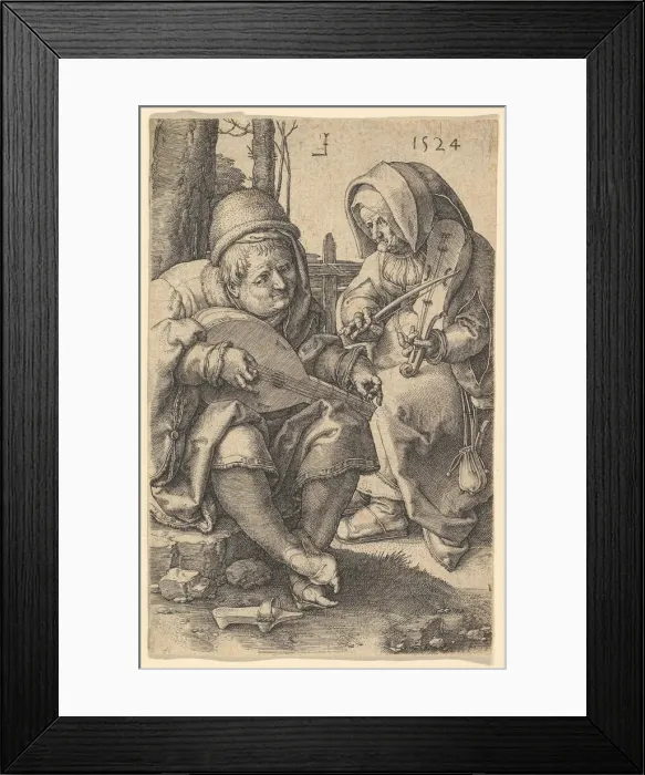 Framed Print : The Musicians, 1524. Creator: Lucas van Leyden Framed Print : The Musicians, 1524. Creator: Lucas van Leyden
