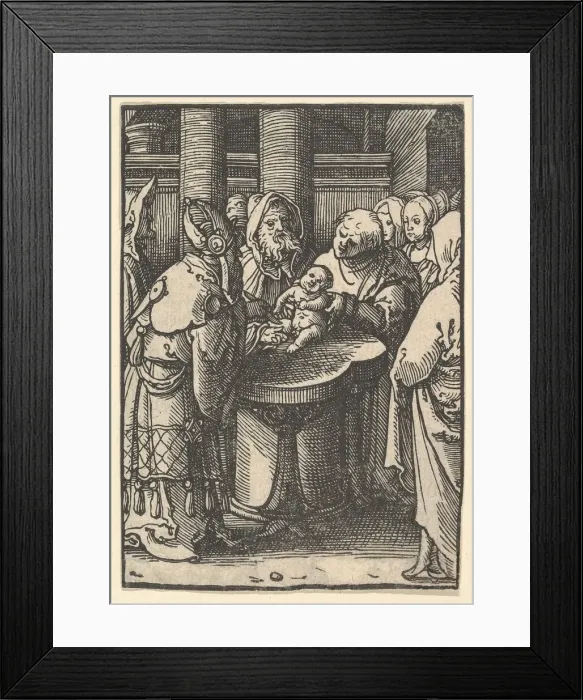 Framed Print : The Circumcision, ca. 1520. Creator: Lucas van Leyden Framed Print : The Circumcision, ca. 1520. Creator: Lucas van Leyden
