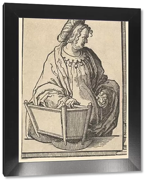 Samarian Sibyl, from the series of Sibyls, ca. 1530. Creator: Lucas van Leyden