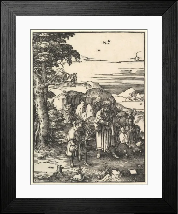 Framed Print : Abraham Going to Sacrifice Isaac, 1517-19. Creator: Lucas van Leyden Framed Print : Abraham Going to Sacrifice Isaac, 1517-19. Creator: Lucas van Leyden