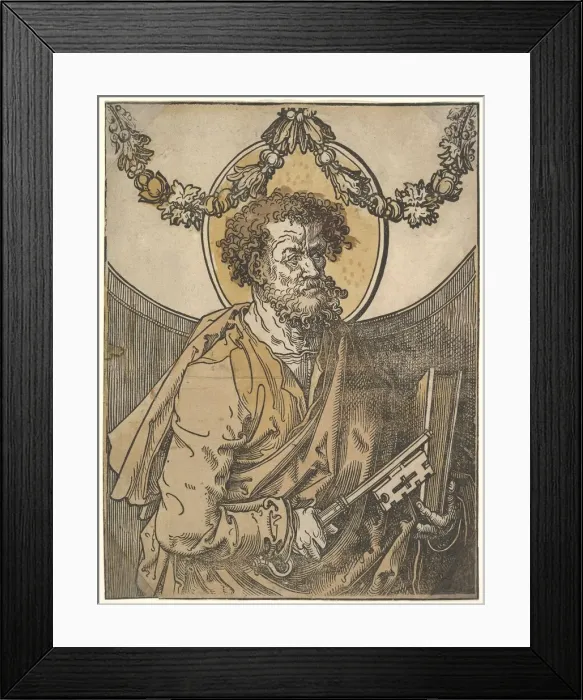 Framed Print : Saint Peter, 1515. Creator: Lucas van Leyden Framed Print : Saint Peter, 1515. Creator: Lucas van Leyden