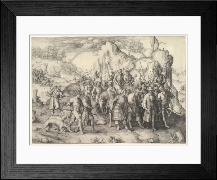 Framed Print : The Conversion of St. Paul, 1509. Creator: Lucas van Leyden Framed Print : The Conversion of St. Paul, 1509. Creator: Lucas van Leyden