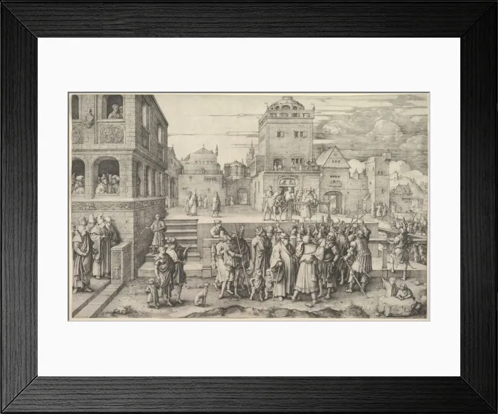 Framed Print : Ecce Homo, 1510. Creator: Lucas van Leyden Framed Print : Ecce Homo, 1510. Creator: Lucas van Leyden