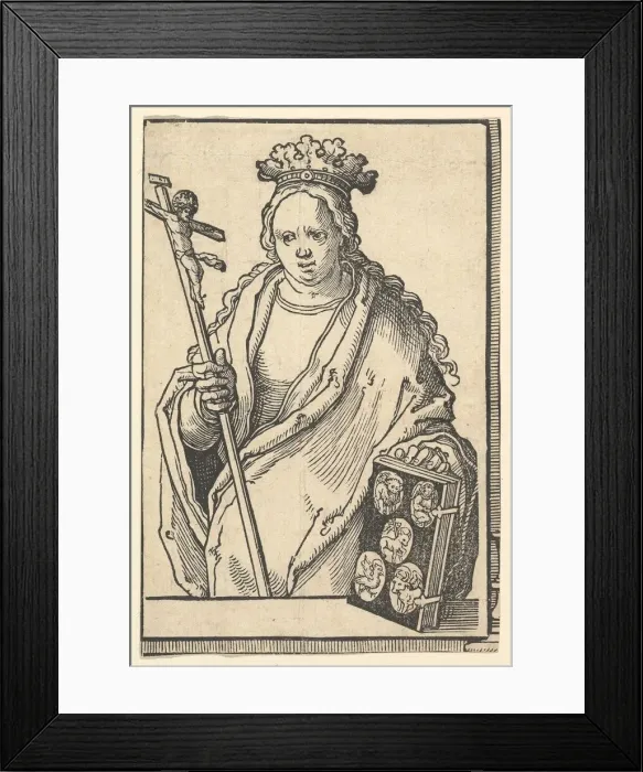 Framed Print : Ecclesia Christi (Faith), from the series of Sibyls, ca. 1530. Creator: Lucas van Leyden Framed Print : Ecclesia Christi (Faith), from the series of Sibyls, ca. 1530. Creator: Lucas van Leyden
