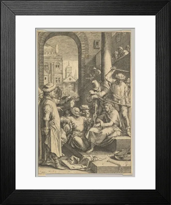 Framed Print : The Crowning with Thorns, from The Passion of Christ, ca. 1623 Framed Print : The Crowning with Thorns, from The Passion of Christ, ca. 1623