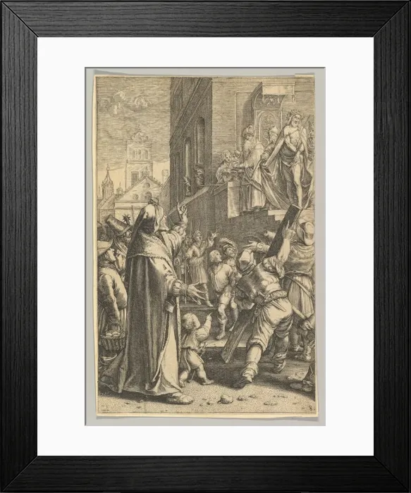 Framed Print : Ecce Homo, from The Passion of Christ, ca. 1623. Creator: Ludovicus Siceram Framed Print : Ecce Homo, from The Passion of Christ, ca. 1623. Creator: Ludovicus Siceram