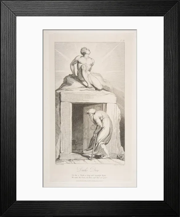 Framed Print : Deaths Door, from The Grave, a Poem by Robert Blair, March 1, 1813 Framed Print : Deaths Door, from The Grave, a Poem by Robert Blair, March 1, 1813