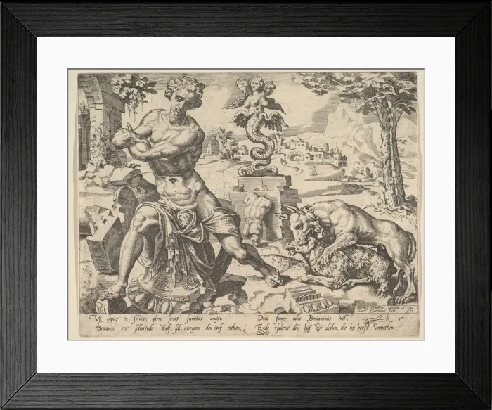 Framed Print : Benjamin, from the series The Twelve Patriarchs, 1550. Creator Framed Print : Benjamin, from the series The Twelve Patriarchs, 1550. Creator