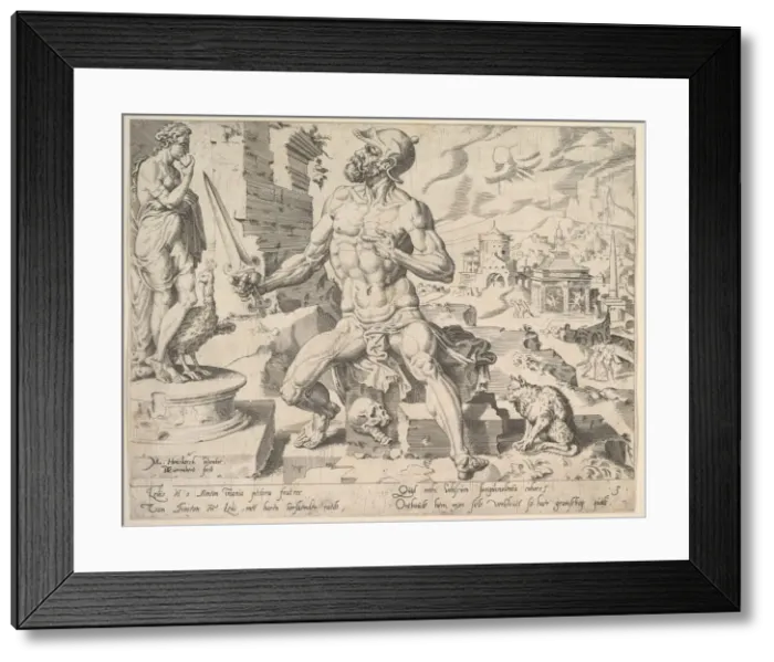Framed Print : Simeon, from the series The Twelve Patriarchs, 1550. Creator: Dirck Volkertsen Coornhert Framed Print : Simeon, from the series The Twelve Patriarchs, 1550. Creator: Dirck Volkertsen Coornhert