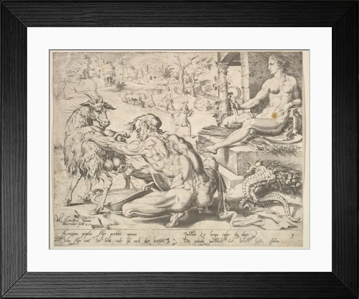 Framed Print : Asher, from the series The Twelve Patriarchs, 1550. Creator: Dirck Volkertsen Coornhert Framed Print : Asher, from the series The Twelve Patriarchs, 1550. Creator: Dirck Volkertsen Coornhert