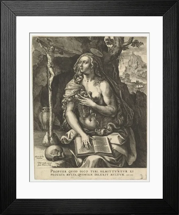 Framed Print : Mary Magdalen. n. d. Creator: Jan Wierix Framed Print : Mary Magdalen. n. d. Creator: Jan Wierix