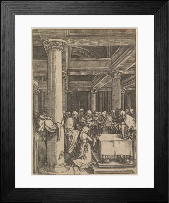 Framed Print : The presentation of Jesus to Simeon in the temple, after Dürer, ca. 1500-1534 Framed Print : The presentation of Jesus to Simeon in the temple, after Dürer, ca. 1500-1534