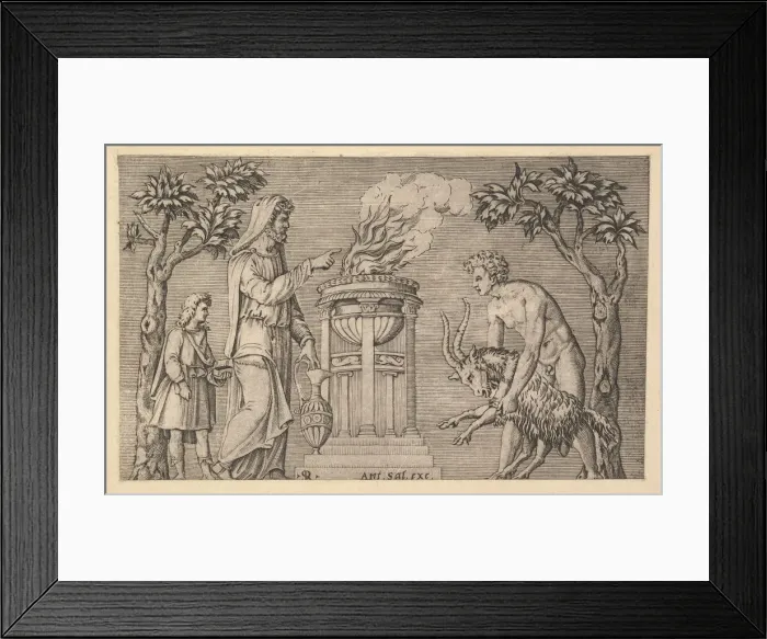 Framed Print : Speculum Romanae Magnificentiae: The Sacrifice of a Ram, 16th century Framed Print : Speculum Romanae Magnificentiae: The Sacrifice of a Ram, 16th century