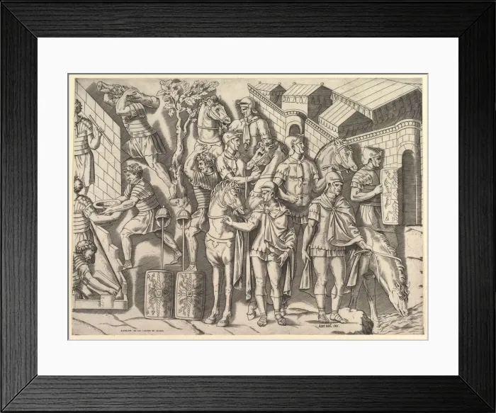 Framed Print : Speculum Romanae Magnificentiae: Roman Horsemen, from Trajans Column, 16th century Framed Print : Speculum Romanae Magnificentiae: Roman Horsemen, from Trajans Column, 16th century