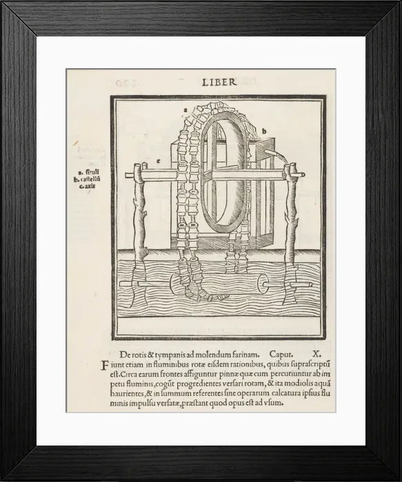 Framed Print : M. Vitruvius per Iocundum solito castigatior factus cum figuris et tabula ut iam legi et