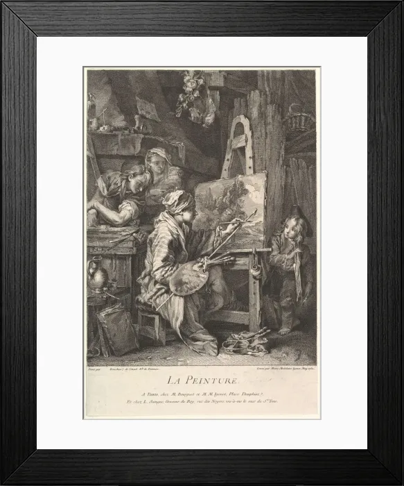 Framed Print : Painting, 1752. Creator: Marie Madeleine Igonet