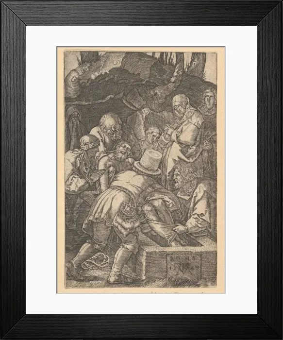 Framed Print : The Entombment, 1567. Creator: Mario Cartaro Framed Print : The Entombment, 1567. Creator: Mario Cartaro