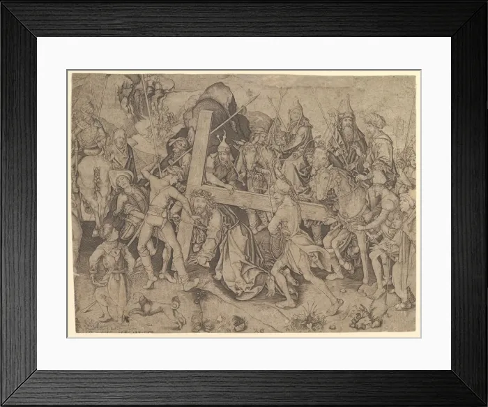 Framed Print : Christ Carrying the Cross (copy), 15th century. Creator: Wolf Huber Framed Print : Christ Carrying the Cross (copy), 15th century. Creator: Wolf Huber