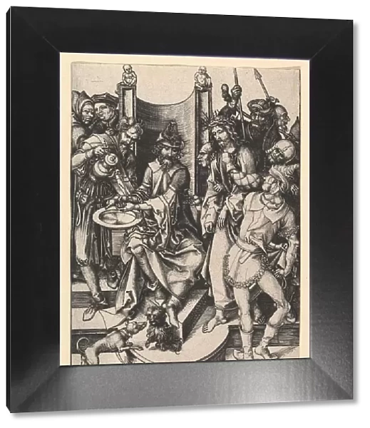 Pilate Washing His Hands, ca. 1435-1491. Creator: Martin Schongauer