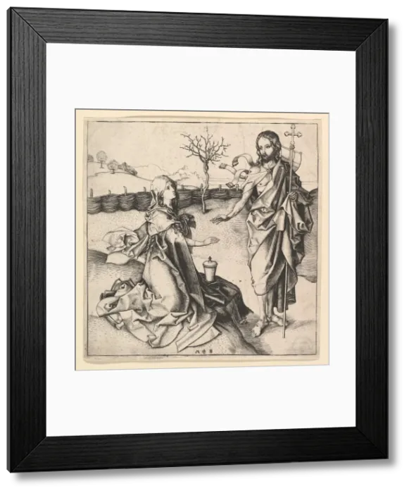 Framed Print : Noli me Tangere, ca. 1435-1491. Creator: Martin Schongauer Framed Print : Noli me Tangere, ca. 1435-1491. Creator: Martin Schongauer