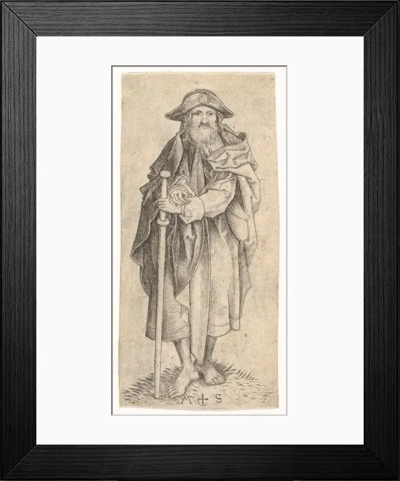 Framed Print : St. James the Greater, ca. 1435-1491. Creator: Martin Schongauer Framed Print : St. James the Greater, ca. 1435-1491. Creator: Martin Schongauer