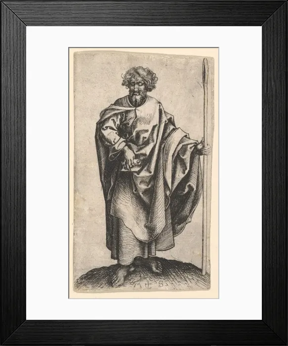Framed Print : St. Thomas, ca. 1435-1491. Creator: Martin Schongauer Framed Print : St. Thomas, ca. 1435-1491. Creator: Martin Schongauer