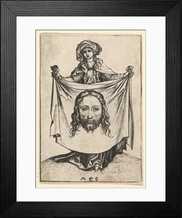 Framed Print : St. Veronica, ca. 1435-1491. Creator: Martin Schongauer Framed Print : St. Veronica, ca. 1435-1491. Creator: Martin Schongauer